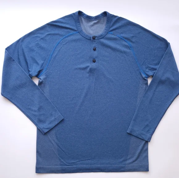 🍋Lululemon Men's Metal Vent Tech Long Sleeve Henley - Picture 2 of 13